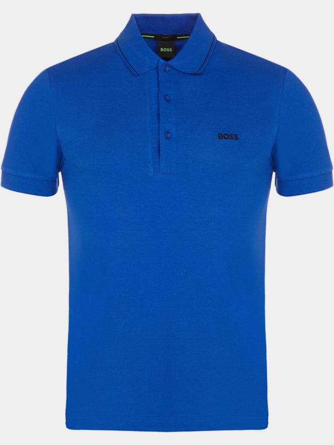 BOSS Paule 4 Halbarm Polo royal