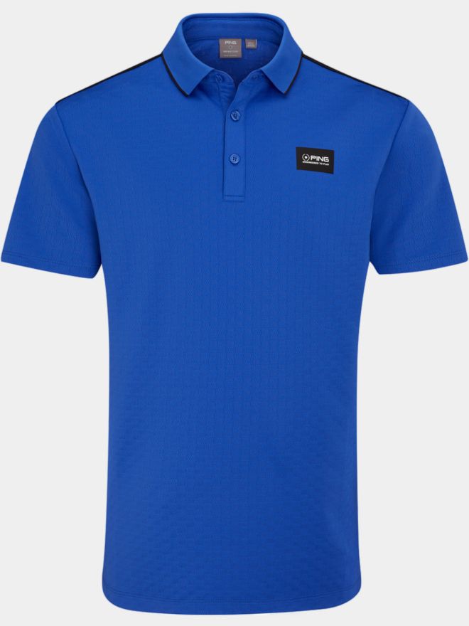 Ping Corby Halbarm Polo blau