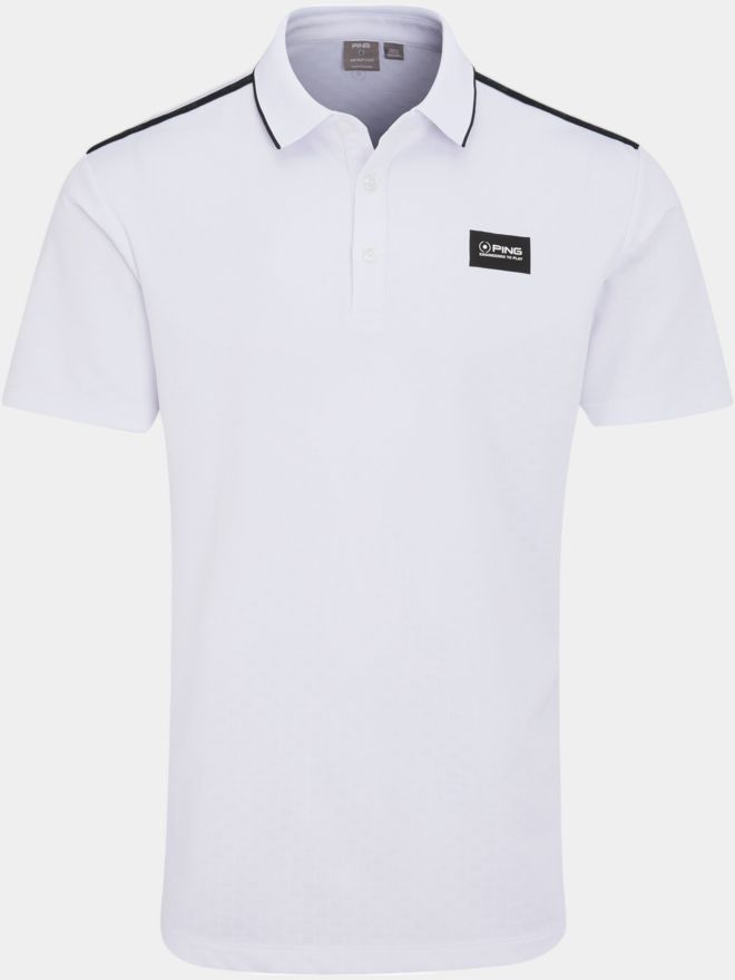 Ping Corby Halbarm Polo weiß