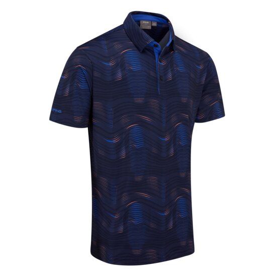 Ping Optic Groove Halbarm Polo navy