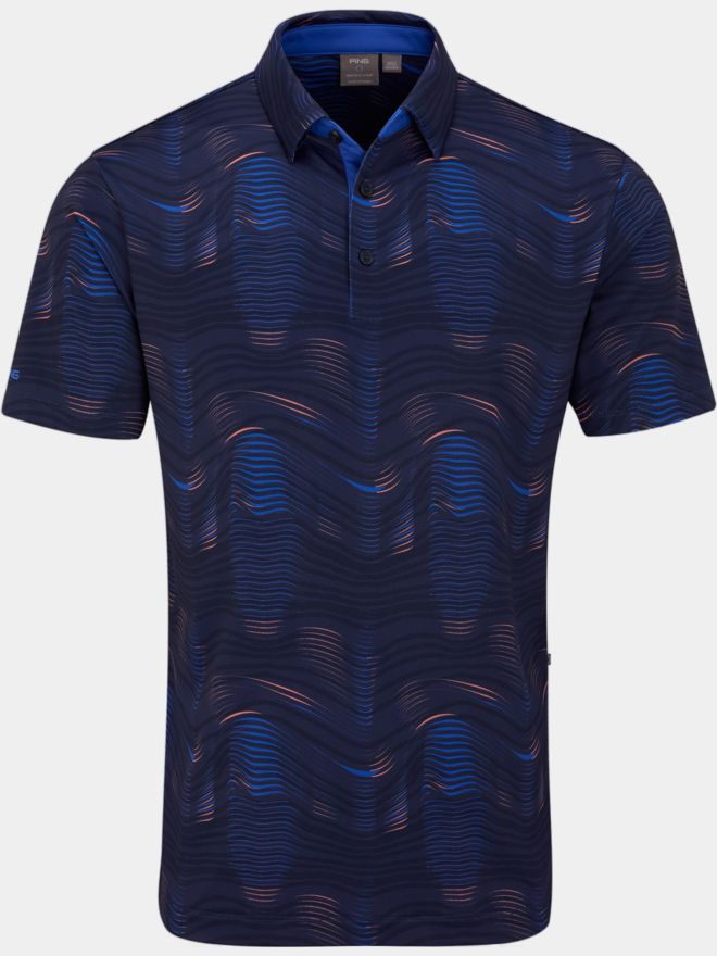 Ping Optic Groove Halbarm Polo navy