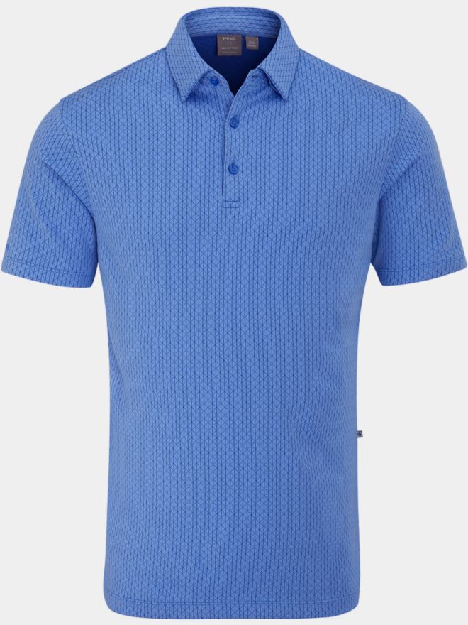 Ping Hershel Halbarm Polo hellblau