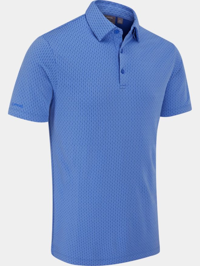 Ping Hershel Halbarm Polo hellblau