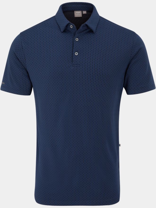 Ping Hershel Halbarm Polo blau