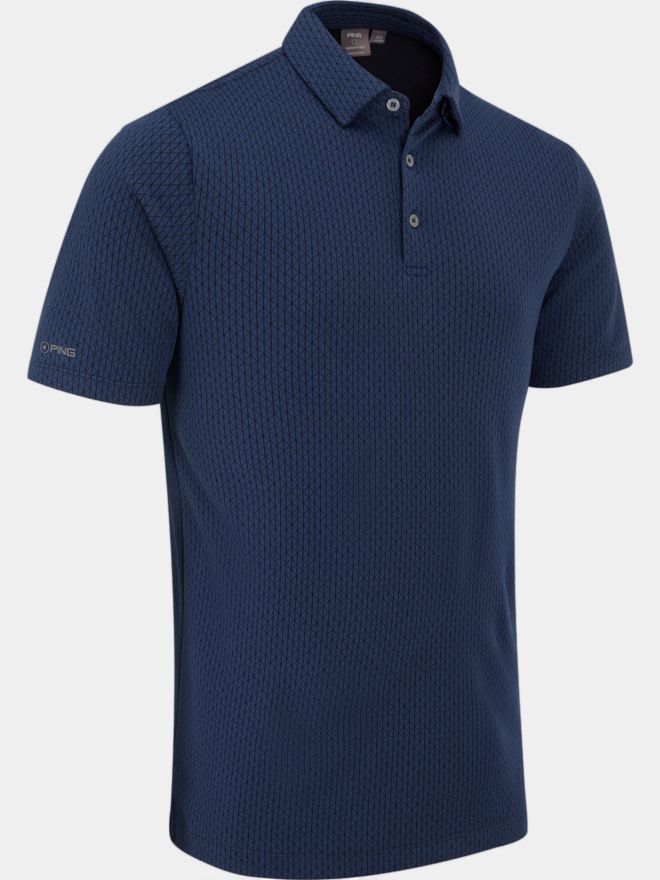 Ping Hershel Halbarm Polo blau