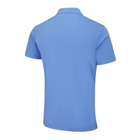 Ping  Lindum half-sleeve polo light blue