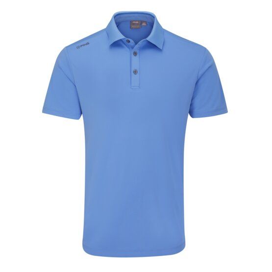 Ping Lindum Halbarm Polo hellblau