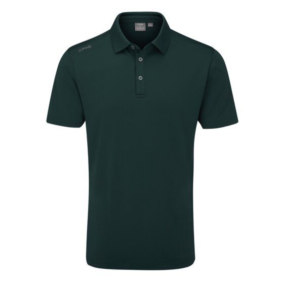 Ping  Lindum half-sleeve polo dark green