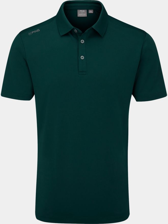 Ping Lindum half-sleeve polo dark green