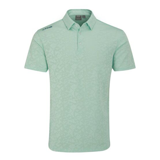 Ping  Geo-Camo half-sleeve polo light green