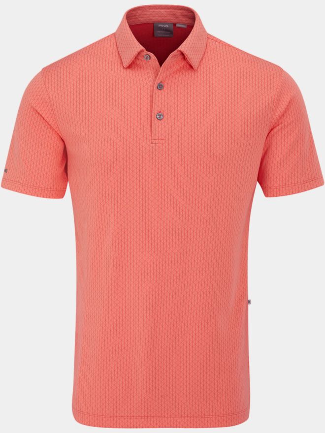 Ping Hershel Halbarm Polo rot