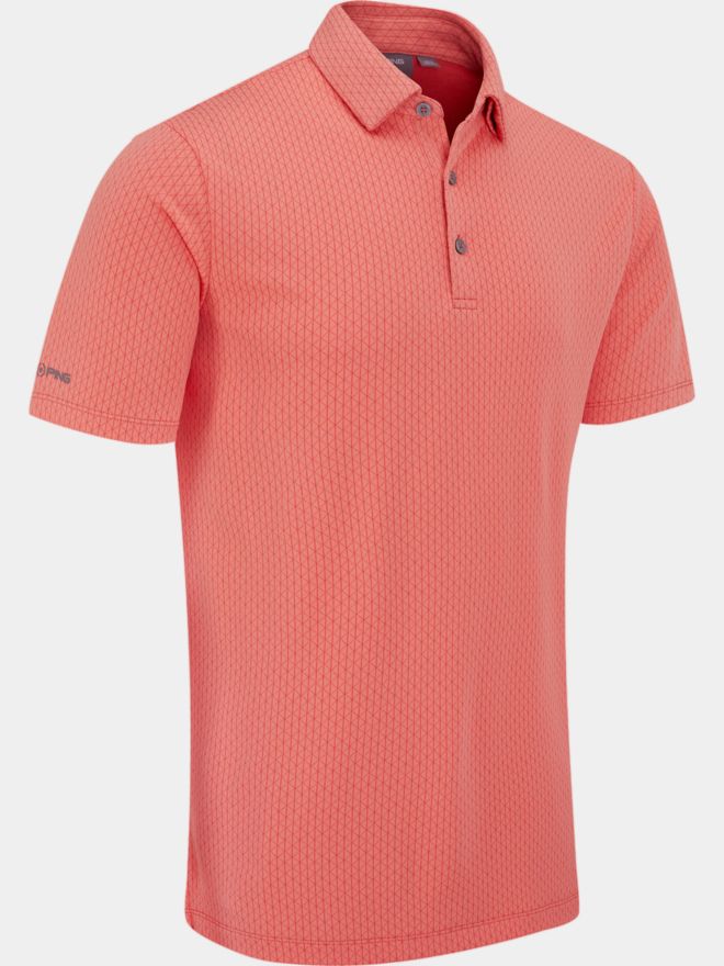 Ping Hershel Halbarm Polo rot