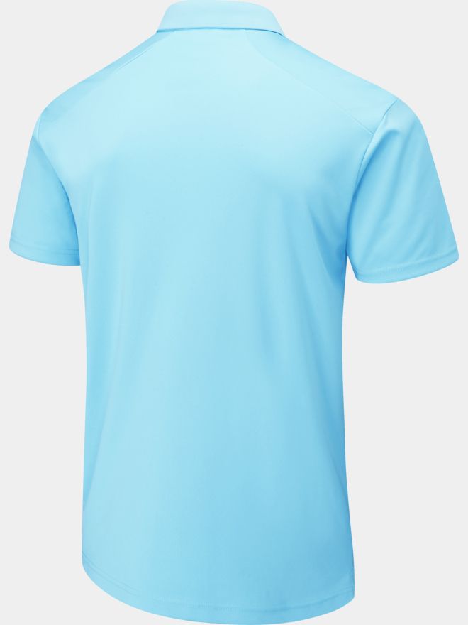 Ping Lindum Halbarm Polo hellblau
