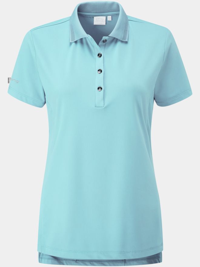 Ping Sedona Halbarm Polo türkis