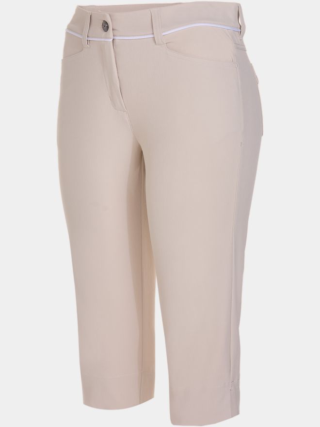 Valiente JULIE Kontrastpiping Capri Hose sand