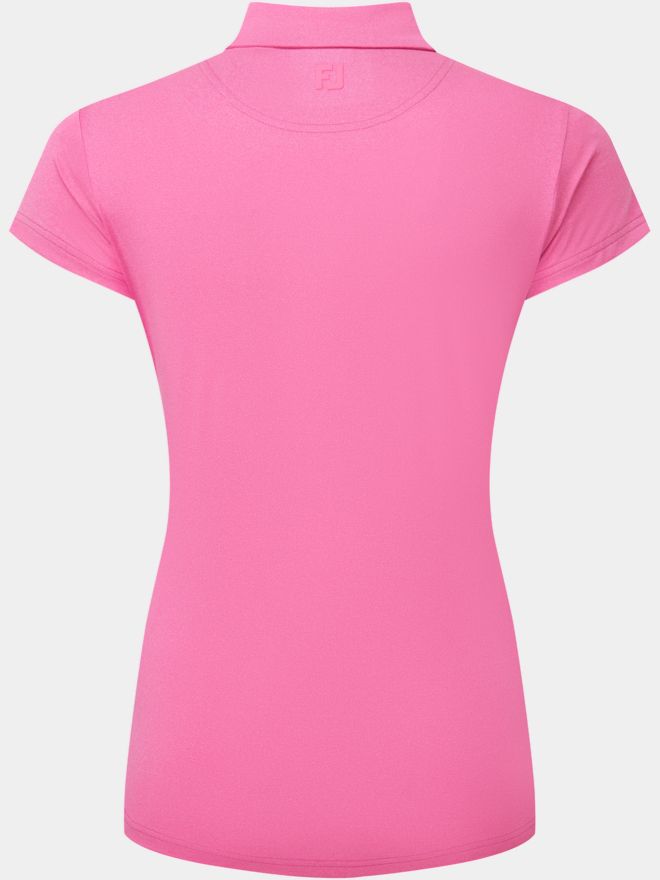 FootJoy Cap Sleeve Lisle Halbarm Polo pink