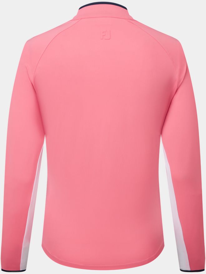FootJoy 1/4 Zip LS Sun Pro Shirt Stretch Midlayer pink