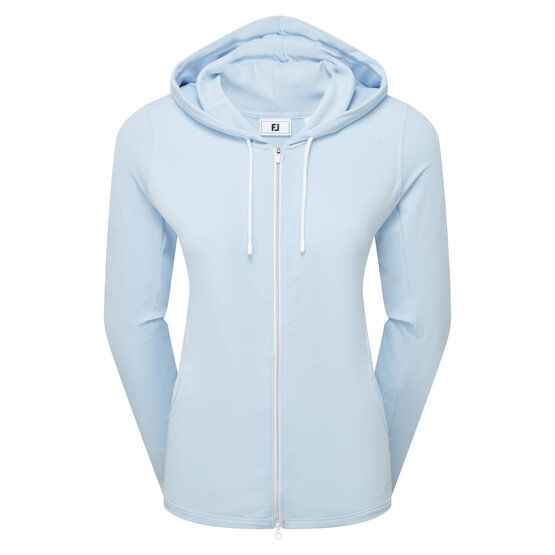 FootJoy  Full-zip hoodie jacket sweatshirt light blue