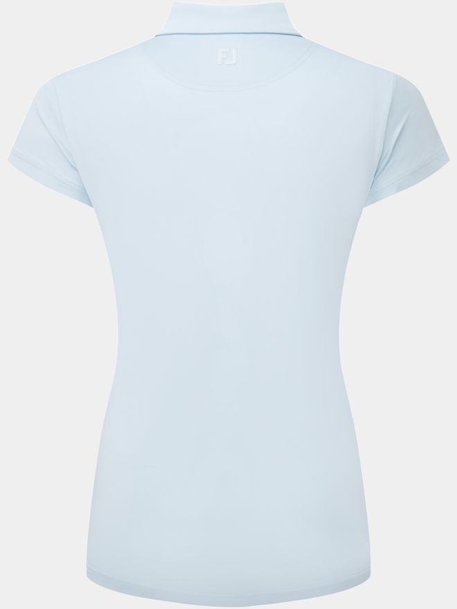 FootJoy Cap Sleeve Lisle Halbarm Polo hellblau