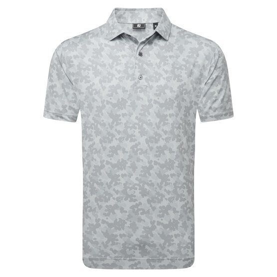 FootJoy  Pop Camo Lisle Half Sleeve Polo light gray