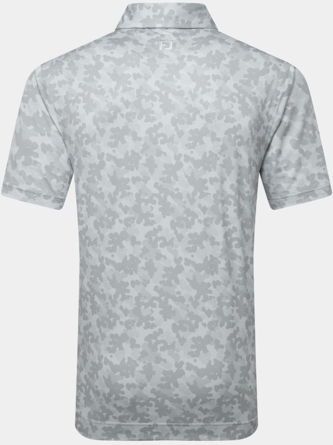 FootJoy Pop Camo Lisle Halbarm Polo grau