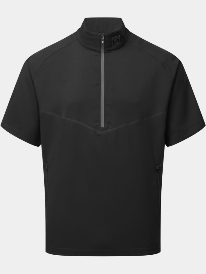 FootJoy Zephyr Halbarm Windshirt schwarz