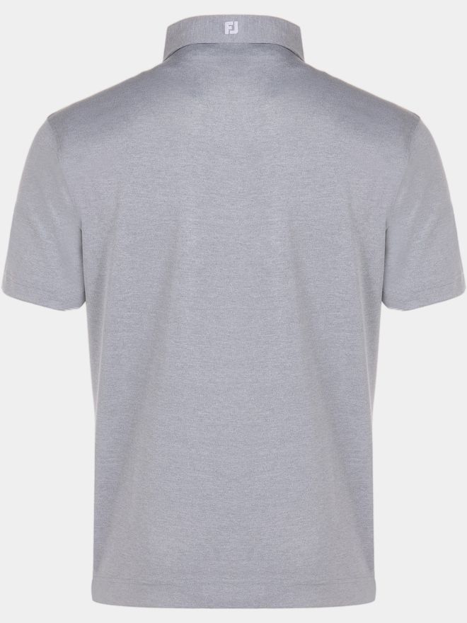 FootJoy Stretch Pique Solid Halbarm Polo grau