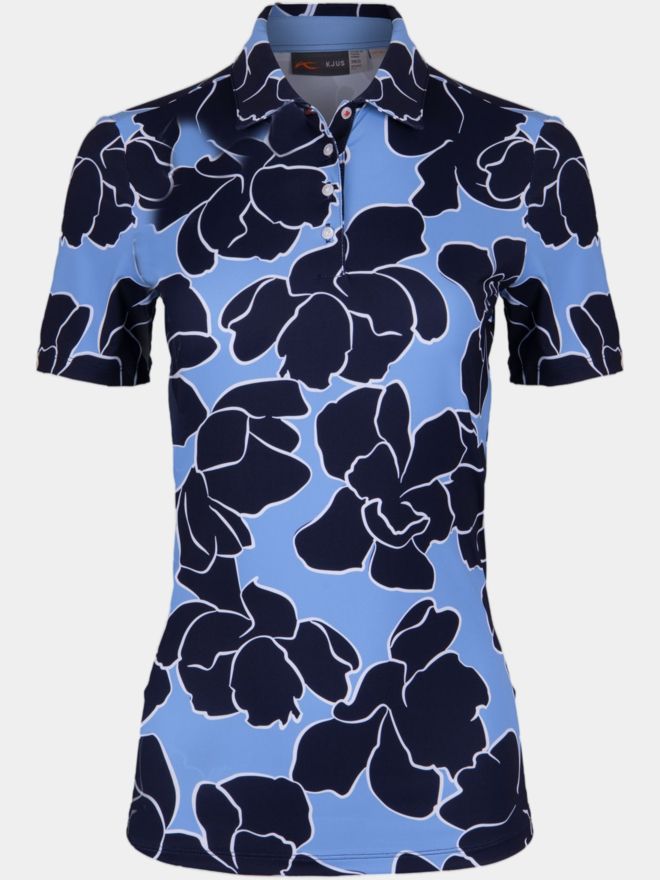 Kjus Enya Printed half-sleeve polo blue