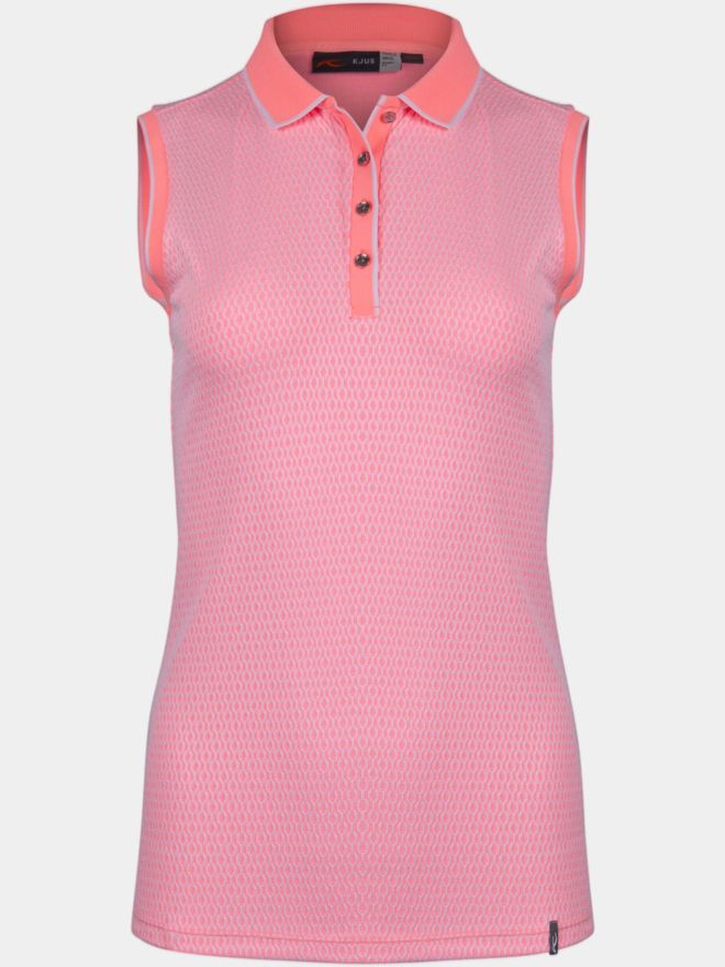 Kjus Ella Structure ohne Arm Polo rosa