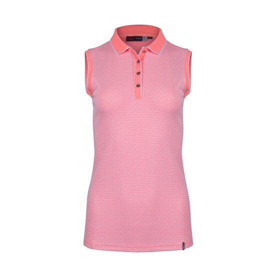 Kjus  Ella Structure sleeveless polo pink