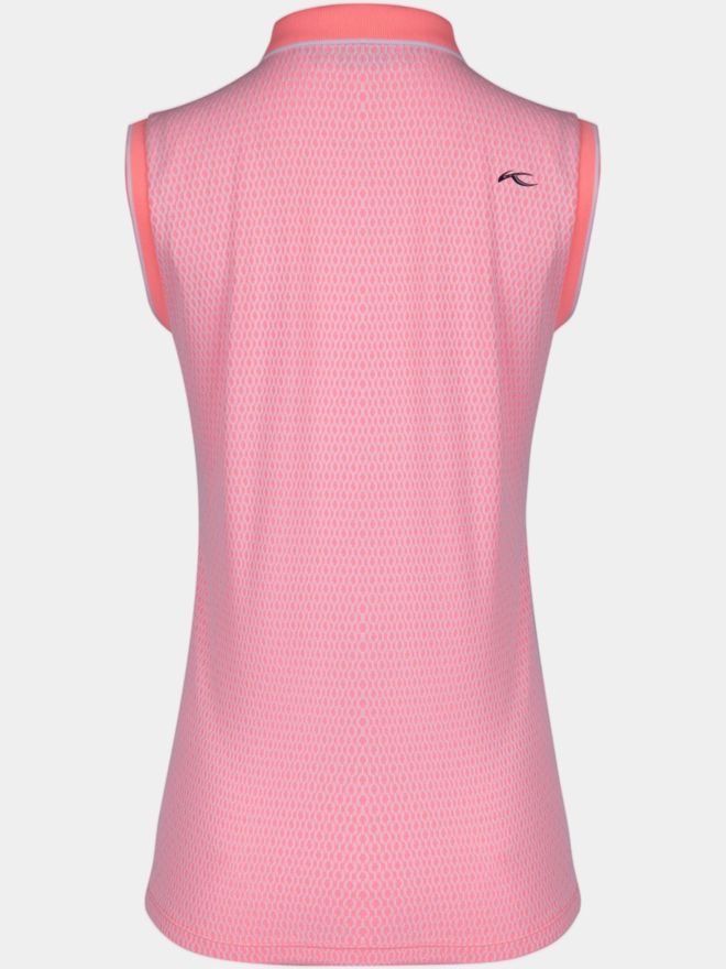 Kjus Ella Structure ohne Arm Polo rosa