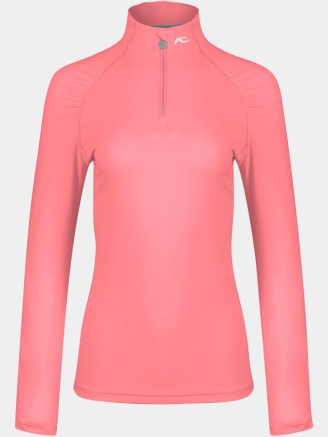 Kjus Nora Cooling Half-Zip Stretch Unterzieher rosa