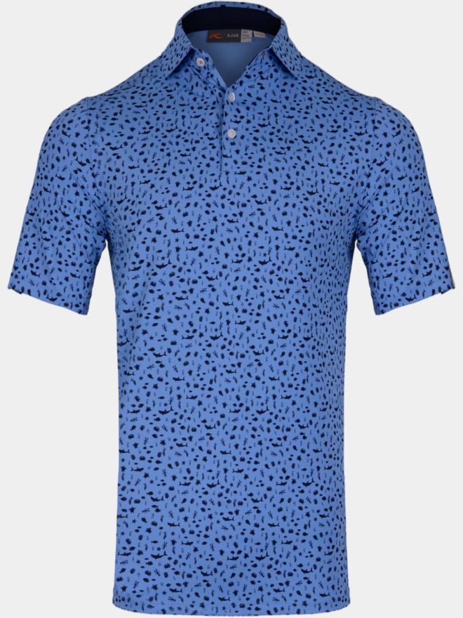 Kjus Golfer Halbarm Polo blau