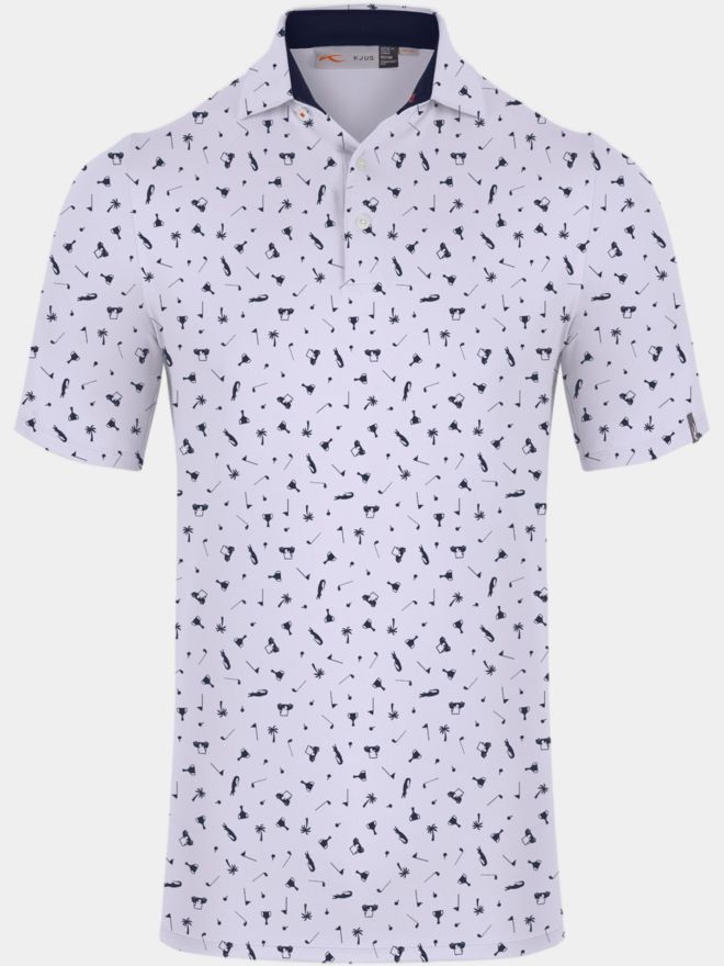 Kjus Golfer Halbarm Polo weiß