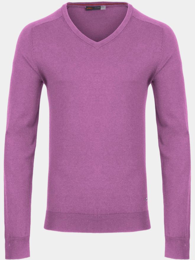 Kjus Kirk V-Neck 2.0 Pullover Strick rosa