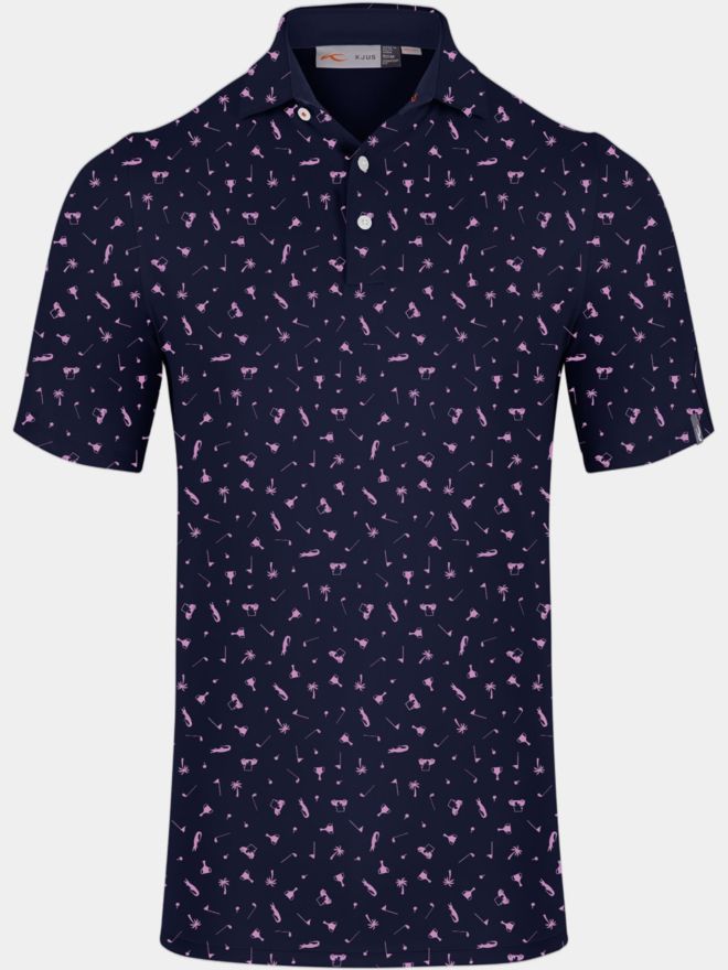 Kjus Golfer Halbarm Polo dunkelblau