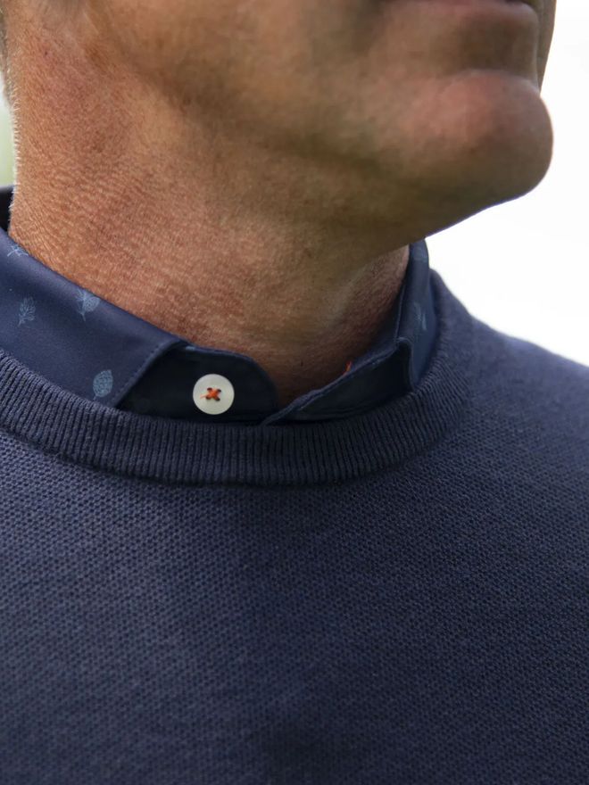 Kjus Svetr Kirk V-Neck 2.0 námořnická modrá