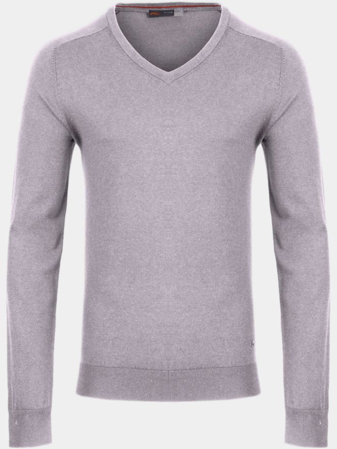 Kjus Kirk V-Neck 2.0 Pullover grau