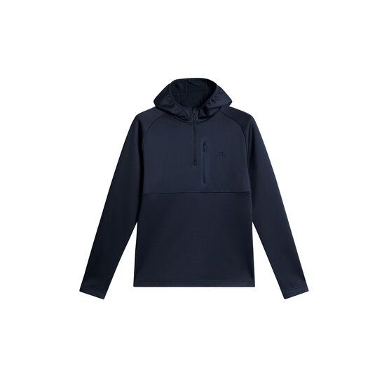 J.Lindeberg  Adam Quarter Zip Hood Thermo Midlayer navy