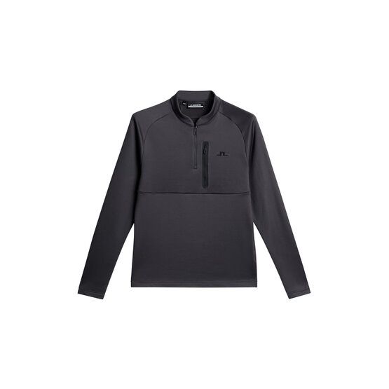 J.Lindeberg Termo mikina Adam Quarter Zip antracit