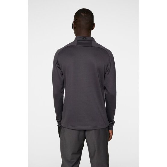 J.Lindeberg Termo mikina Adam Quarter Zip antracit