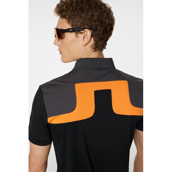 J.Lindeberg  Jeff Reg Fit Half Sleeve Polo anthracite