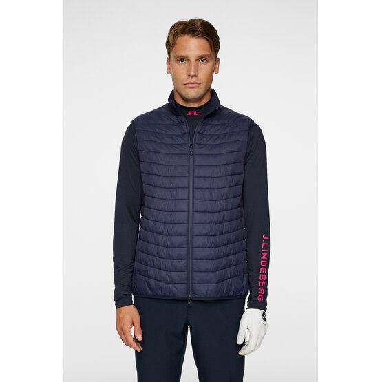 J.Lindeberg  Holden Quilt Hybrid Stretch Vest navy