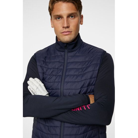 J.Lindeberg Holden Quilt Hybrid Stretch Weste navy