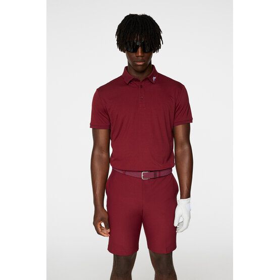 J.Lindeberg KV Regular Fit Halbarm Polo bordeaux