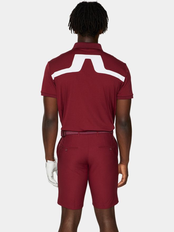 J.Lindeberg KV Regular Fit Halbarm Polo bordeaux