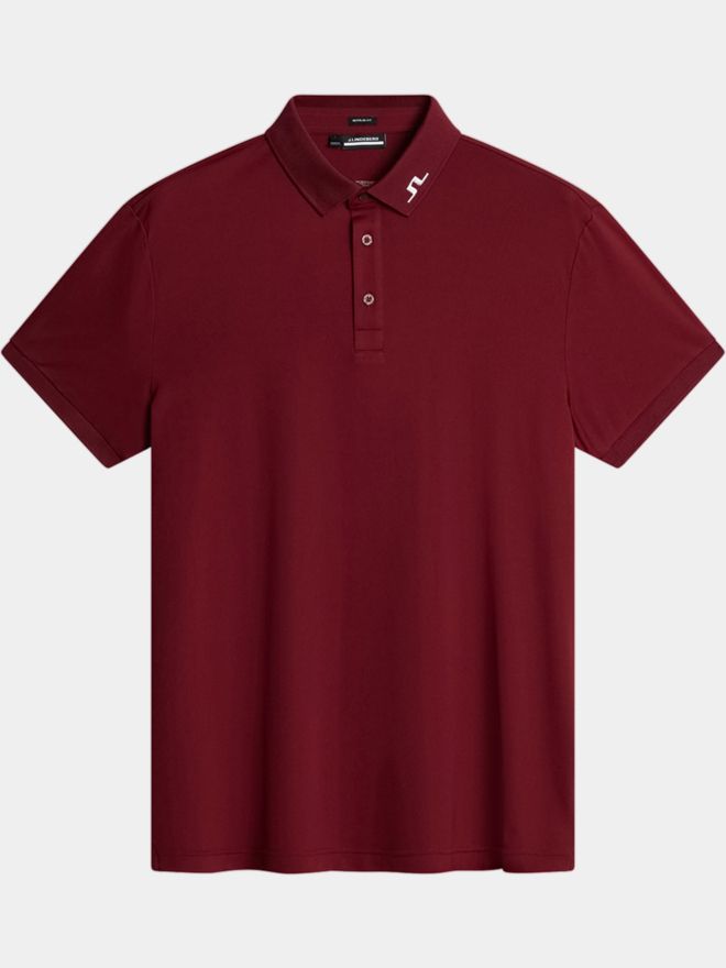 J.Lindeberg KV Regular Fit Halbarm Polo bordeaux