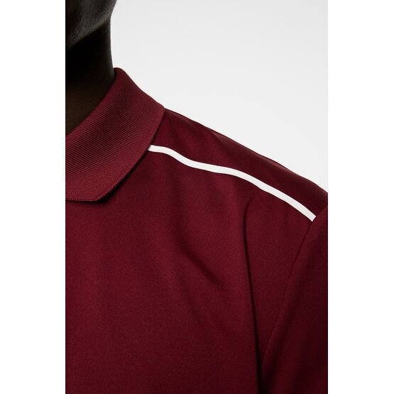 J.Lindeberg Lionel Regular Fit Halbarm Polo bordeaux