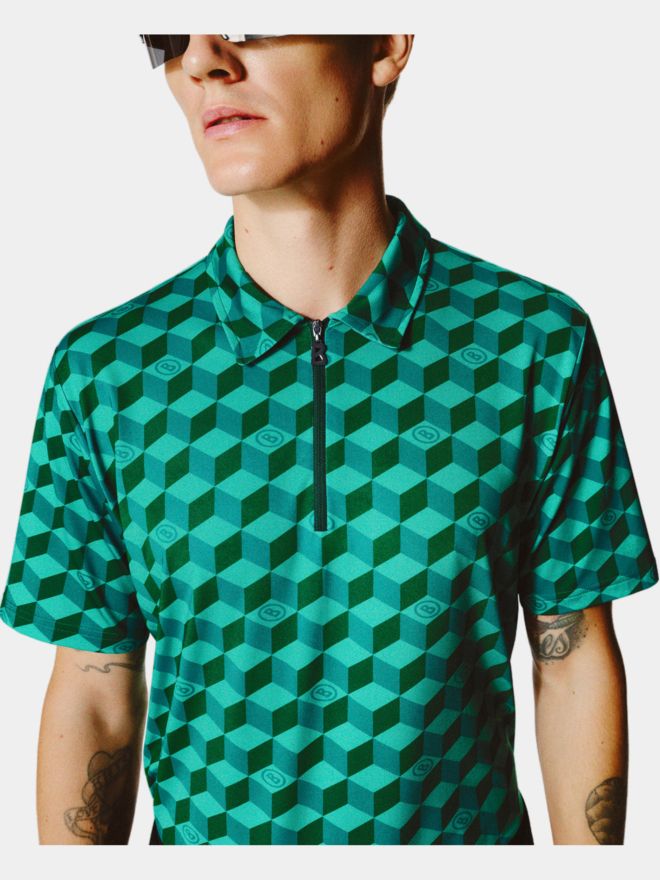 Bogner TAMIRO Halbarm Polo grün