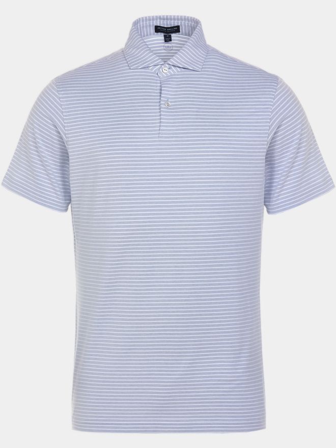Peter Millar ALBATROSS - EDWIN SPREAD C Halbarm Polo hellblau